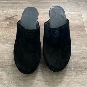 Suede UGG clogs